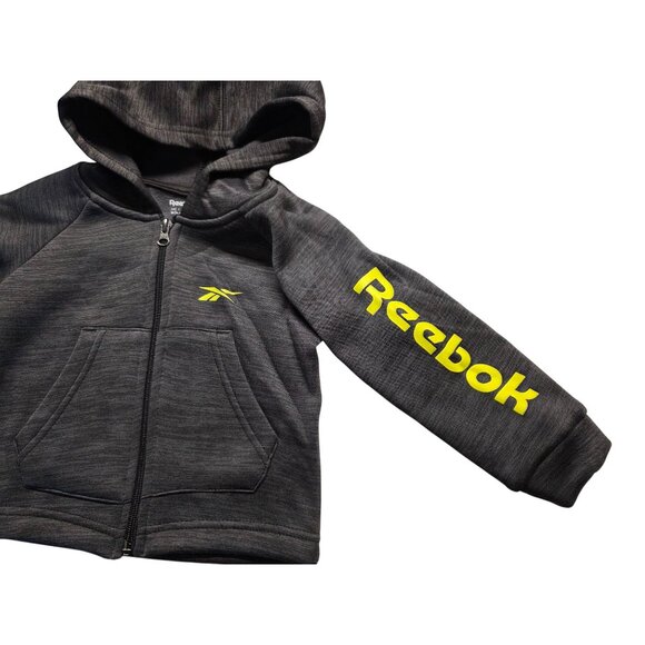 Reebok 2-Piece Hoodie & Jogger Set Black Straided - Picture 5 of 8